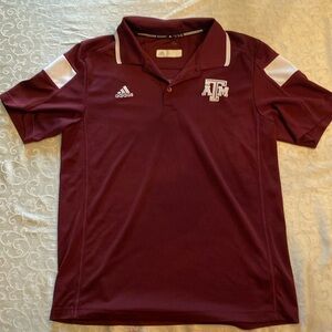 Adult Medium short sleeve collared shirt from Texas A&M @ Adidas